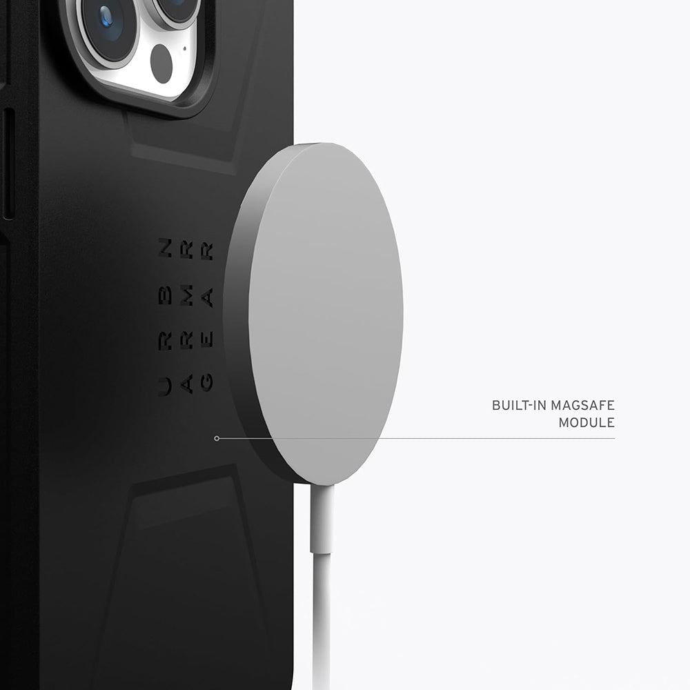 MagSafe Case for Apple iPhone 15 Pro, Urban Armor Gear, Essential Armor, Black