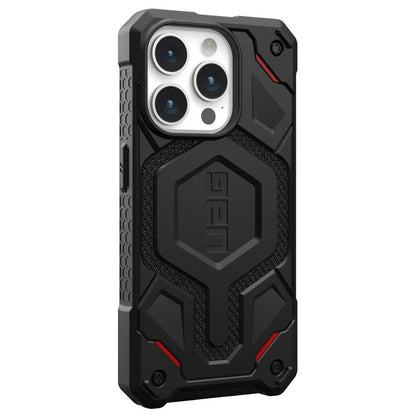 MagSafe Case for Apple iPhone 15 Pro, Urban Armor Gear, Monarch Pro Kevlar, Black