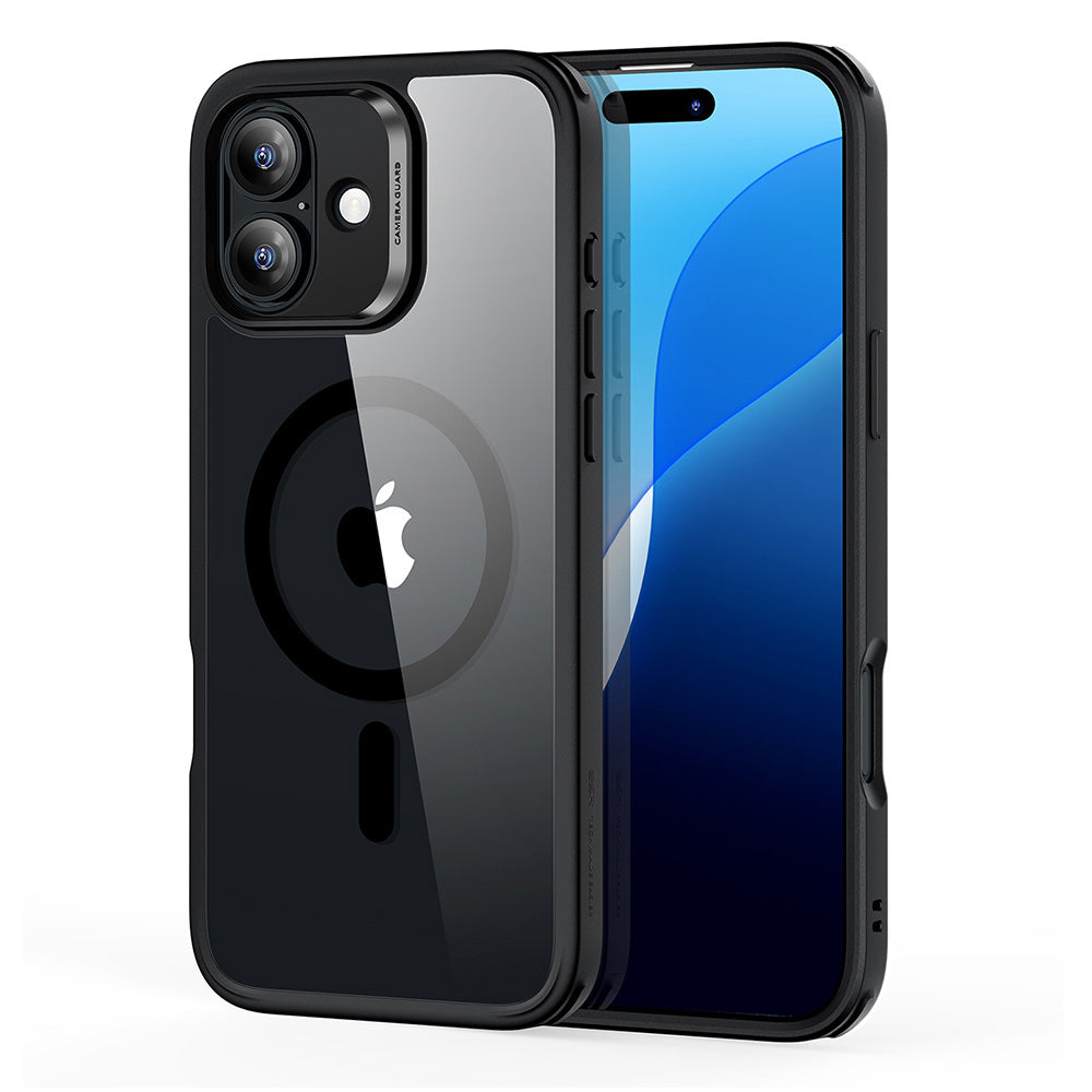 MagSafe Case for Apple iPhone 16, ESR, Classic Hybrid, Black Transparent