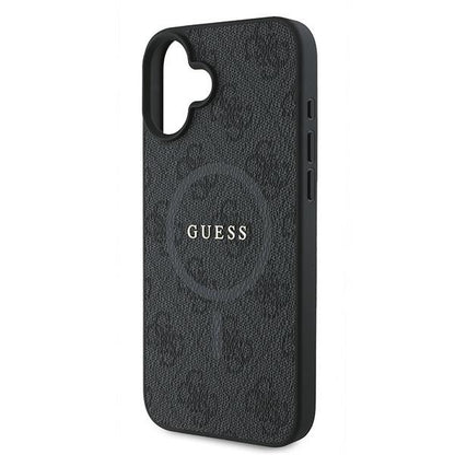 MagSafe Case for Apple iPhone 16 Plus, Guess, 4G Ring Classic Logo, Black