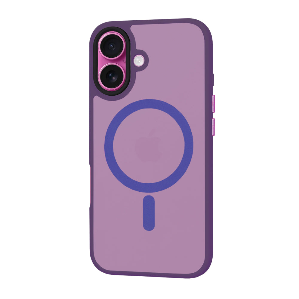 MagSafe Case for Apple iPhone 16 Plus, Techsuit, HaloFrost, Dark Purple