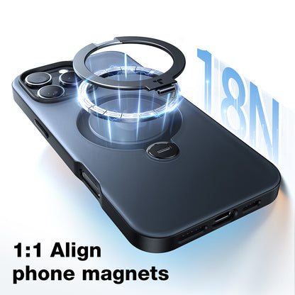 MagSafe Case for Apple iPhone 16 Plus, Torras, Ostand Spin, Transparent