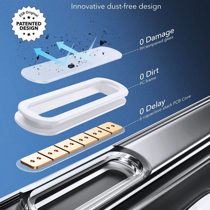 MagSafe Case for Apple iPhone 16 Pro Max, ESR, Classic Hybrid Slide, Black Transparent