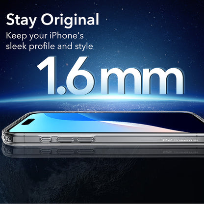 MagSafe Case for Apple iPhone 16 Pro Max, ESR, Classic Hybrid, Satin Transparent