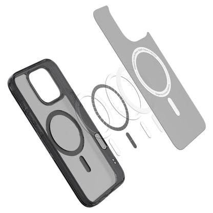 MagSafe Case for Apple iPhone 16 Pro Max, Spigen, Ultra Hybrid T, Satin Black ACS08507