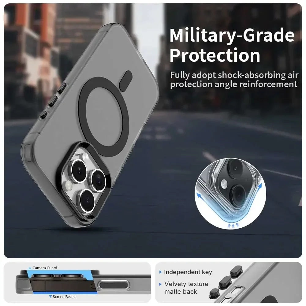 MagSafe Case for Apple iPhone 16 Pro Max, Techsuit, CandyCase, Blue