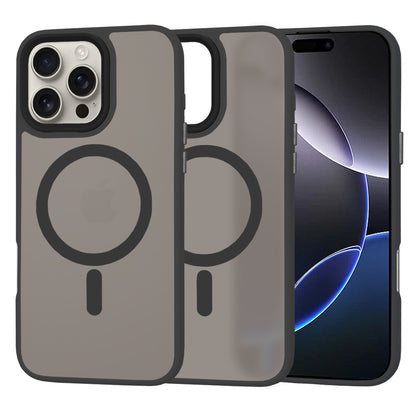 MagSafe Case for Apple iPhone 16 Pro Max, Techsuit, HaloFrost, Black