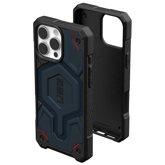 MagSafe Case for Apple iPhone 16 Pro Max, Urban Armor Gear, Monarch Pro Kevlar, Navy Blue