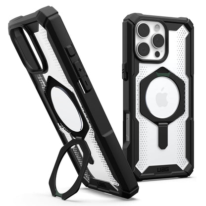 MagSafe Case for Apple iPhone 16 Pro Max, Urban Armor Gear, Plasma XTE, Transparent Black