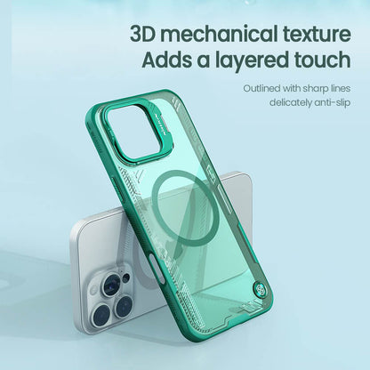 MagSafe Case for Apple iPhone 16 Pro, Nillkin, Iceblade Prop (with Camera Cutout), Green