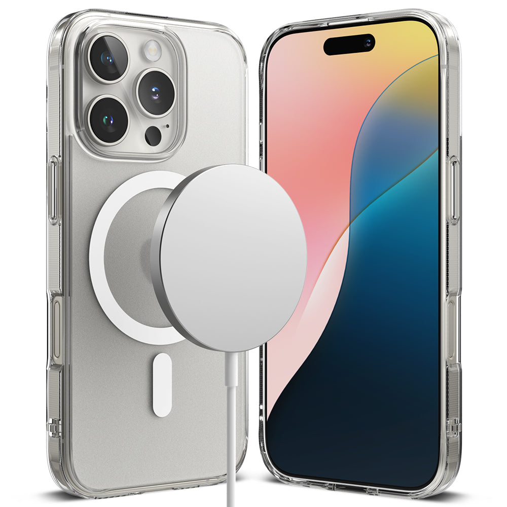 MagSafe Case for Apple iPhone 16 Pro, Ringke, Fusion, Matte Transparent