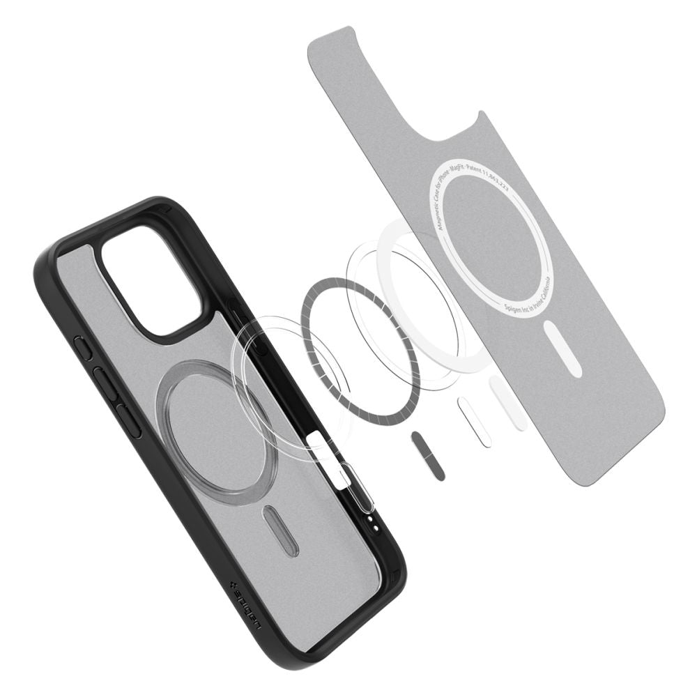 MagSafe Case for Apple iPhone 16 Pro, Spigen, Ultra Hybrid, Satin Black ACS08134