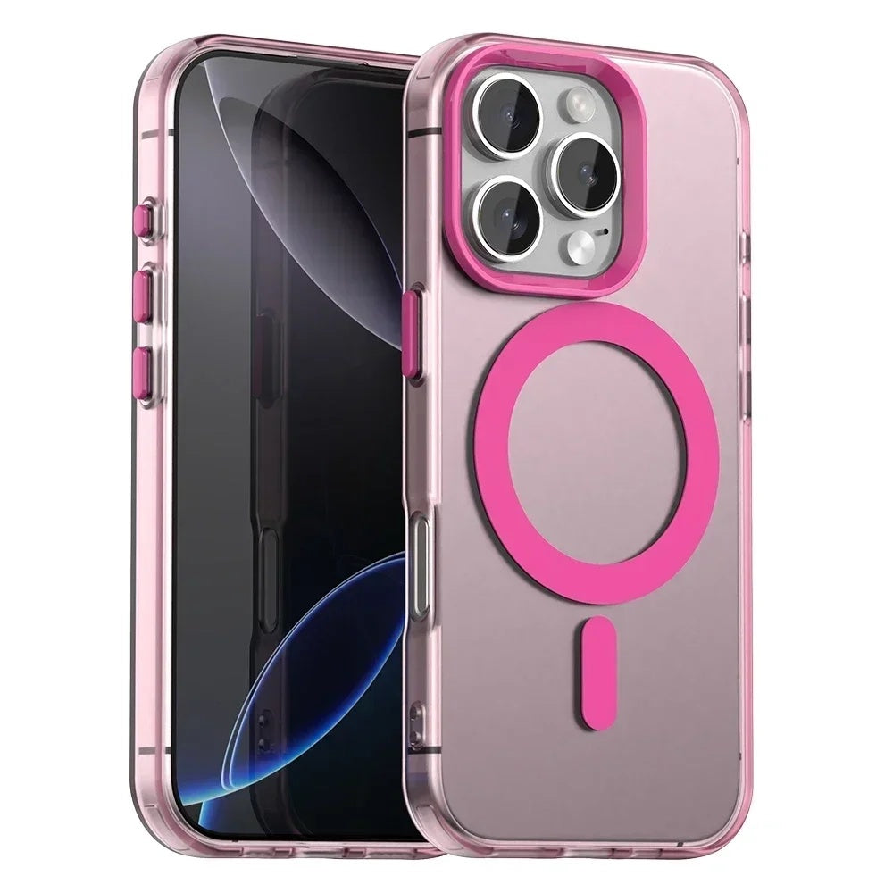 MagSafe Case for Apple iPhone 16 Pro, Techsuit, CandyCase, Pink