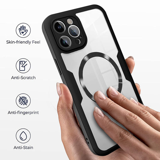 MagSafe Case for Apple iPhone 16 Pro, Techsuit, ColorVerse 360, Black