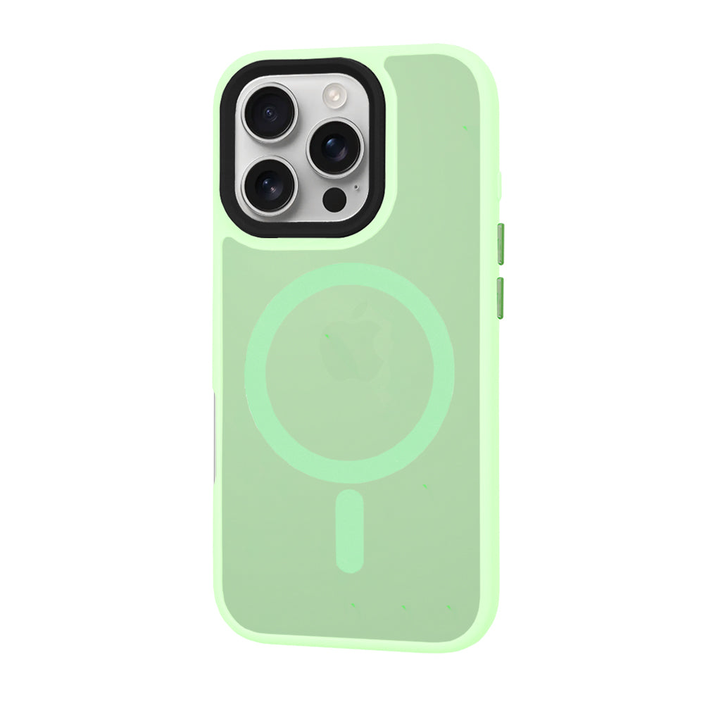 MagSafe Case for Apple iPhone 16 Pro, Techsuit, HaloFrost, Light Green