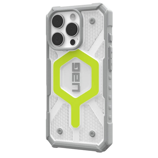 MagSafe Case for Apple iPhone 16 Pro, Urban Armor Gear, Pathfinder Clear, Green