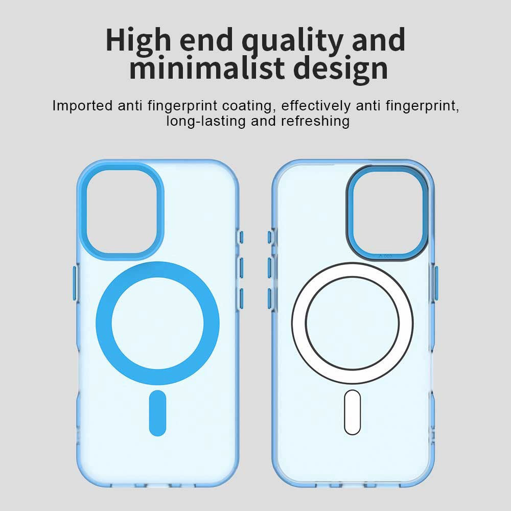MagSafe Case for Apple iPhone 16, Techsuit, CandyCase, Blue