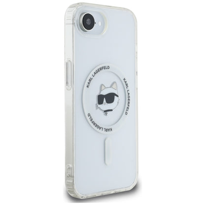 MagSafe Case for Apple iPhone 16e, Karl Lagerfeld, IML Choupette's Head, White