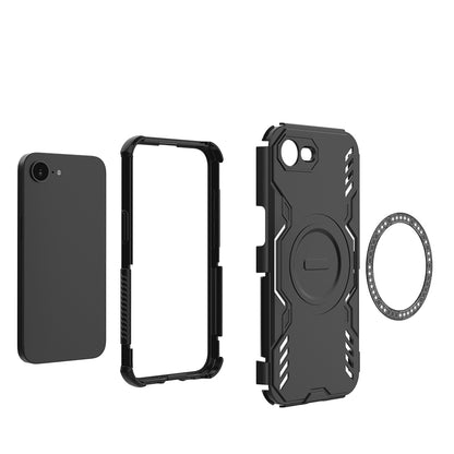MagSafe Case for Apple iPhone 17e / 16e, Techsuit, ArmorMag, Black