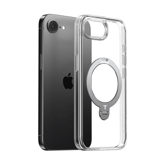 MagSafe Case for Apple iPhone 17e / 16e, Torras, Ostand Spin, Transparent