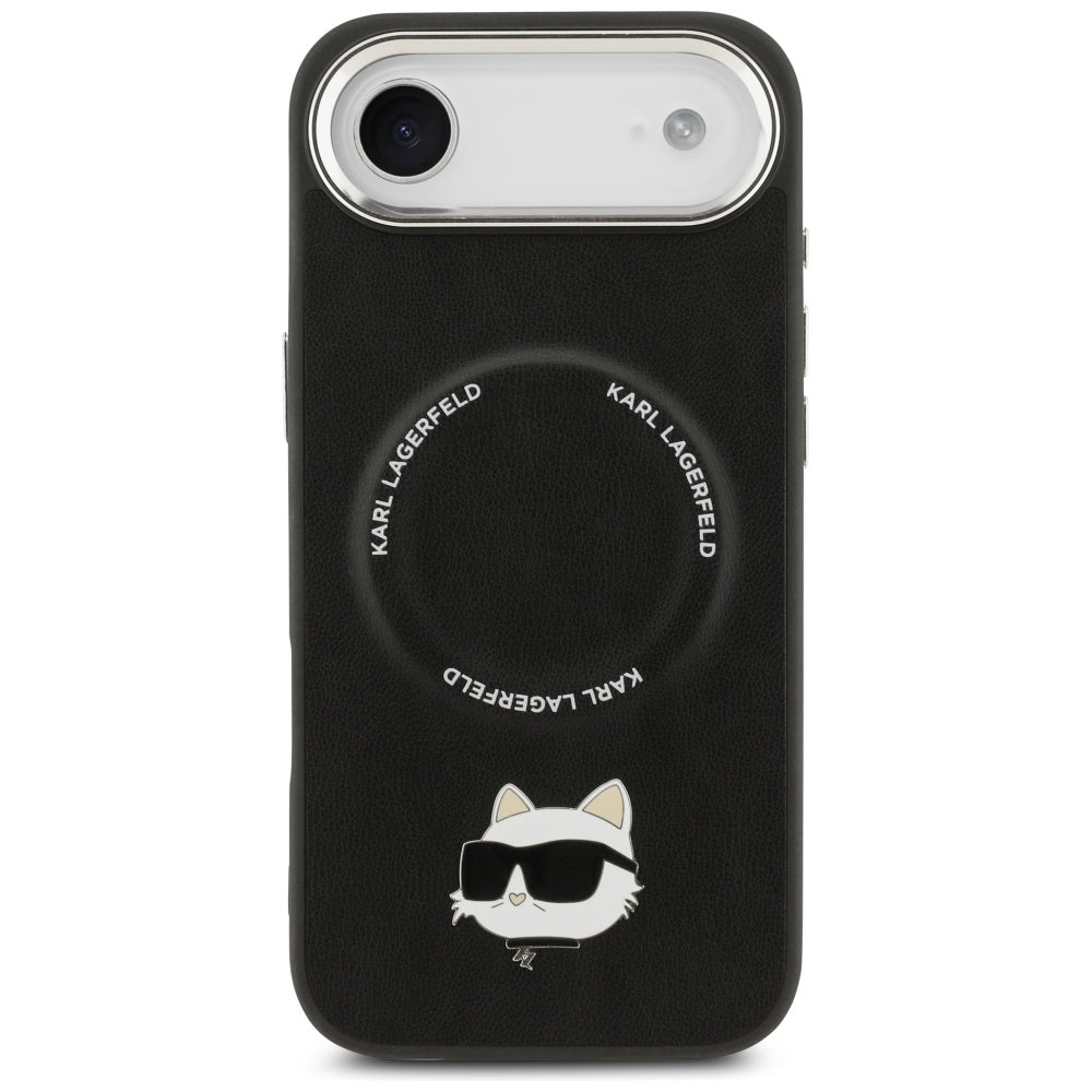 MagSafe Case for Apple iPhone 17 Air, Karl Lagerfeld, Choupette Pin, Black