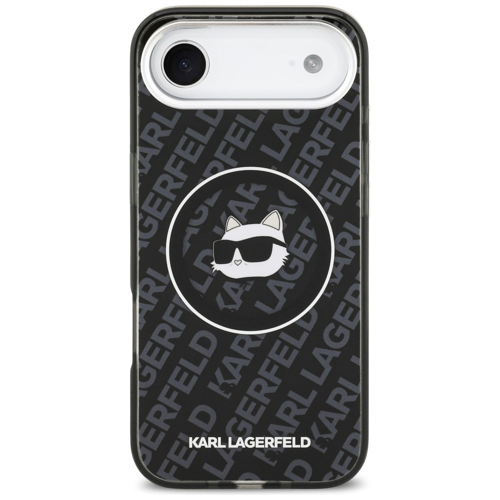 MagSafe Case for Apple iPhone 17 Air, Karl Lagerfeld, IML Choupette's Head, Black