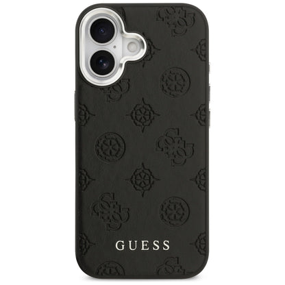 MagSafe Case for Apple iPhone 17, Guess, Peony Hot Stamp Script, Black