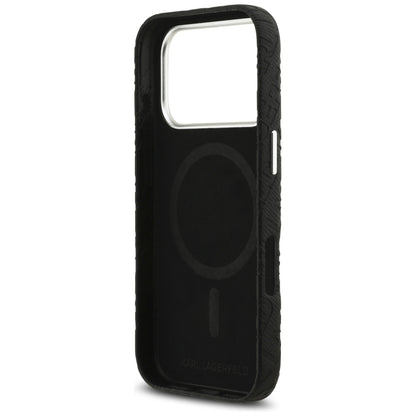 MagSafe Case for Apple iPhone 17 Pro, Karl Lagerfeld, FW Stamped Karl, Black