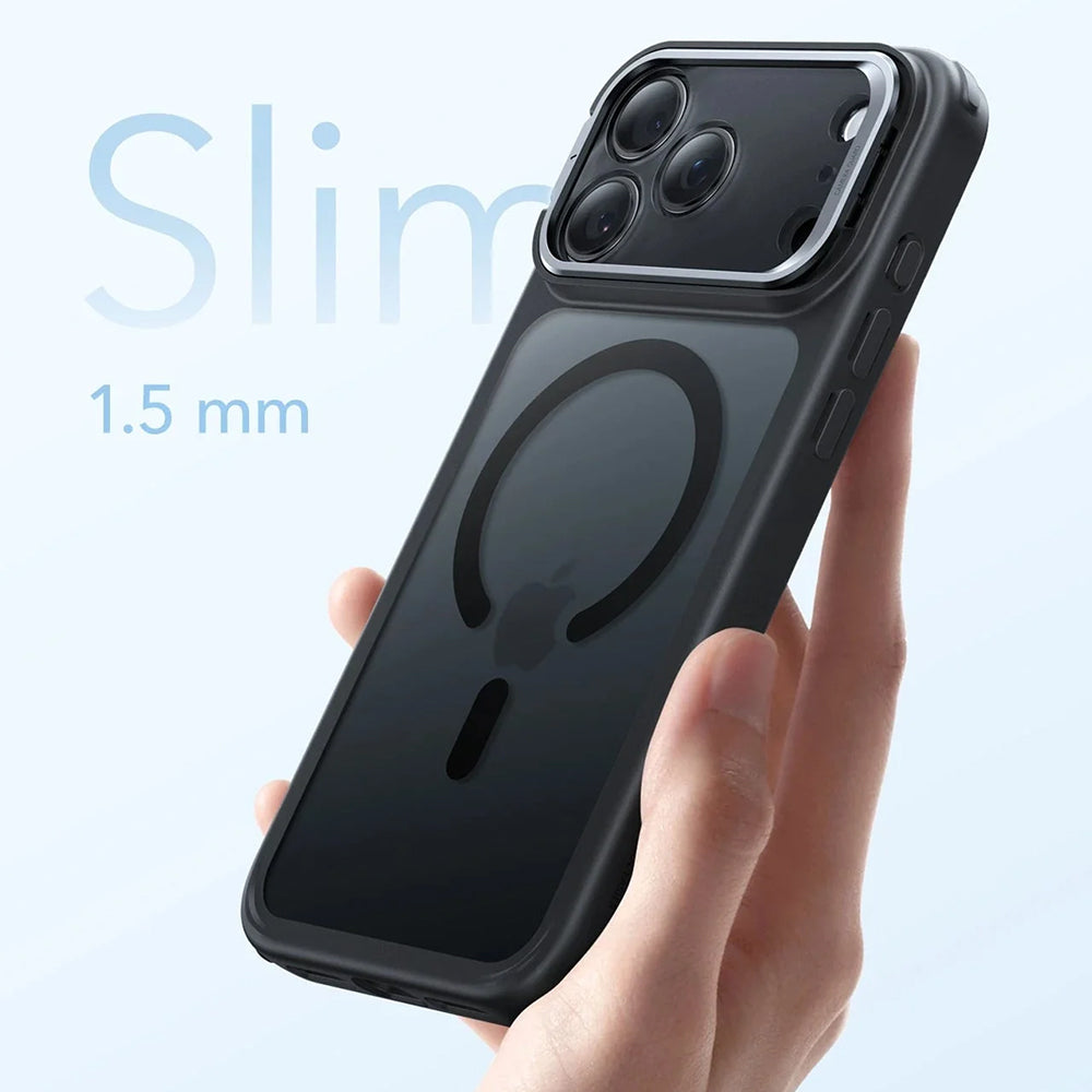 MagSafe Case for Apple iPhone 17 Pro Max, ESR, Classic Hybrid Kickstand, Satin Black