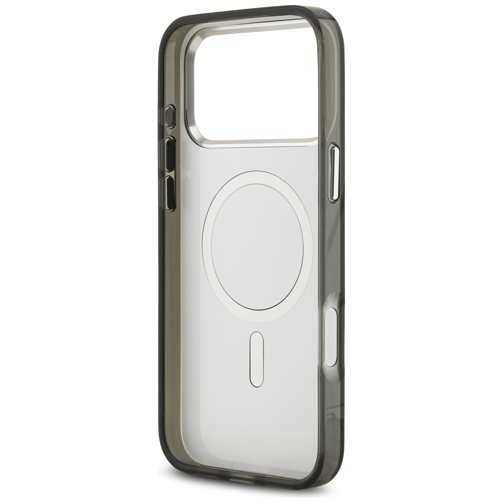 MagSafe Case for Apple iPhone 17 Pro Max, Karl Lagerfeld, IML Aquarelle Karl & Choupette Logo, Black