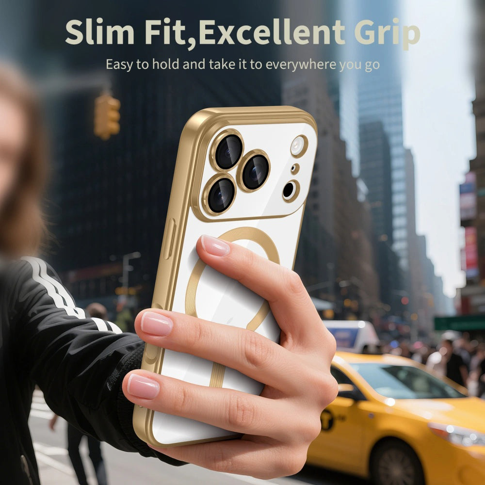 MagSafe Case for Apple iPhone 17 Pro Max, Techsuit, Luxury Crystal, Black