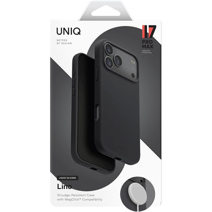 MagSafe Case for Apple iPhone 17 Pro Max, UNIQ, Lino MagClick, Black