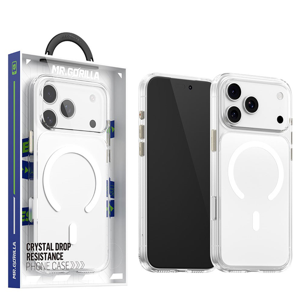 MagSafe Case for Apple iPhone 18 Pro / 17 Pro, Blueo, Crystal+ Anti-Drop, Transparent