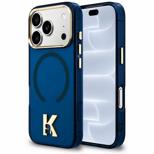 MagSafe Case for Apple iPhone 18 Pro / 17 Pro, Karl Lagerfeld, IML Karl Head Logo, Blue