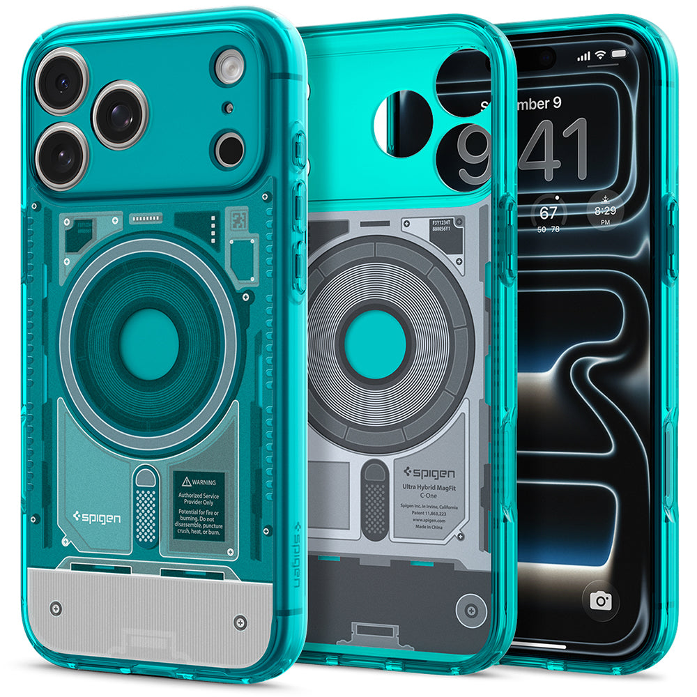 MagSafe Case for Apple iPhone 18 Pro / 17 Pro, Spigen, Ultra Hybrid C-One, Turquoise ACS11985
