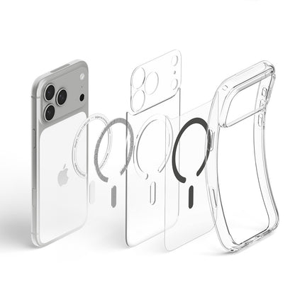MagSafe Case for Apple iPhone 18 Pro / 17 Pro, Spigen, Ultra Hybrid, Transparent Gray ACS12156