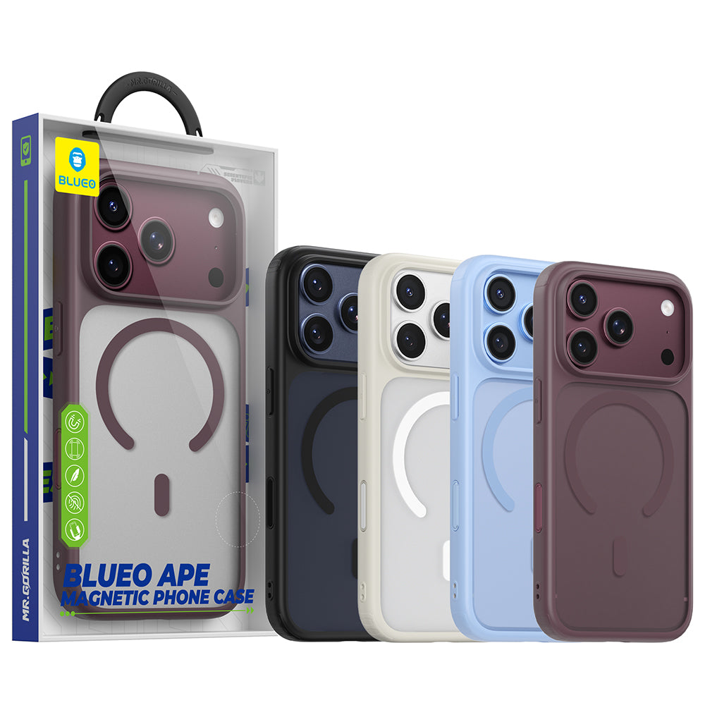 MagSafe Case for Apple iPhone 18 Pro Max / 17 Pro Max, Blueo, APE Anti-Drop, Gray