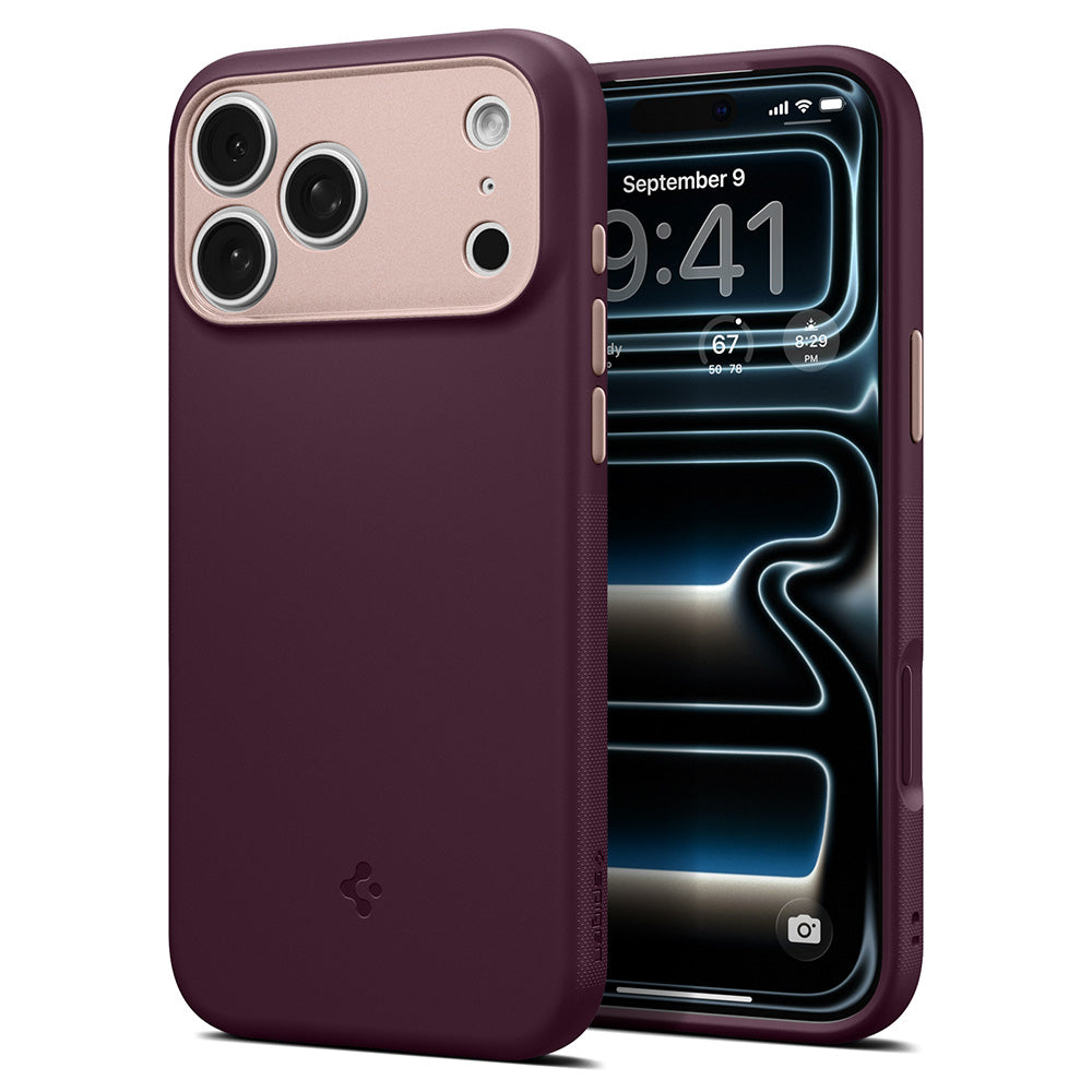 MagSafe Case for Apple iPhone 18 Pro Max / 17 Pro Max, Spigen, Caseology Nano Pop, Burgundy ACS12141