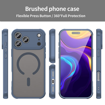 MagSafe Case for Apple iPhone 18 Pro Max / 17 Pro Max, Techsuit, HaloFrost II, Navy Blue