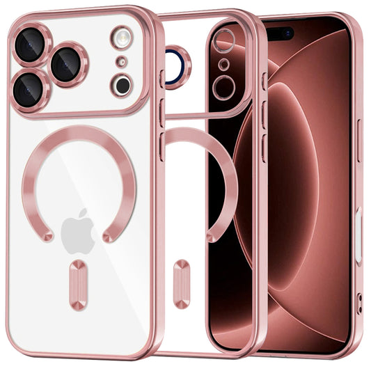 MagSafe Case for Apple iPhone 18 Pro Max / 17 Pro Max, Techsuit, Luxury Crystal, Pink