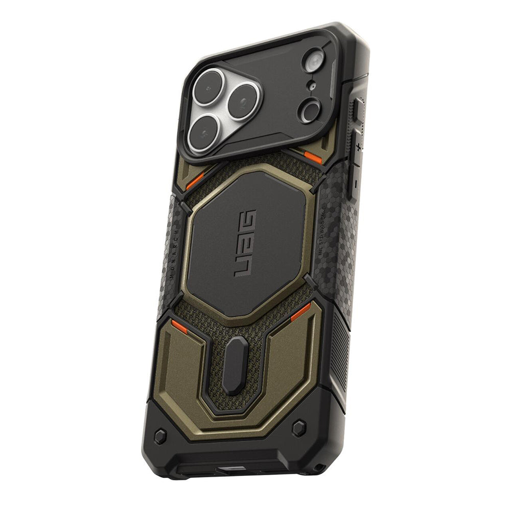 MagSafe Case for Apple iPhone 18 Pro Max / 17 Pro Max, Urban Armor Gear, Monarch Pro Kevlar, Green