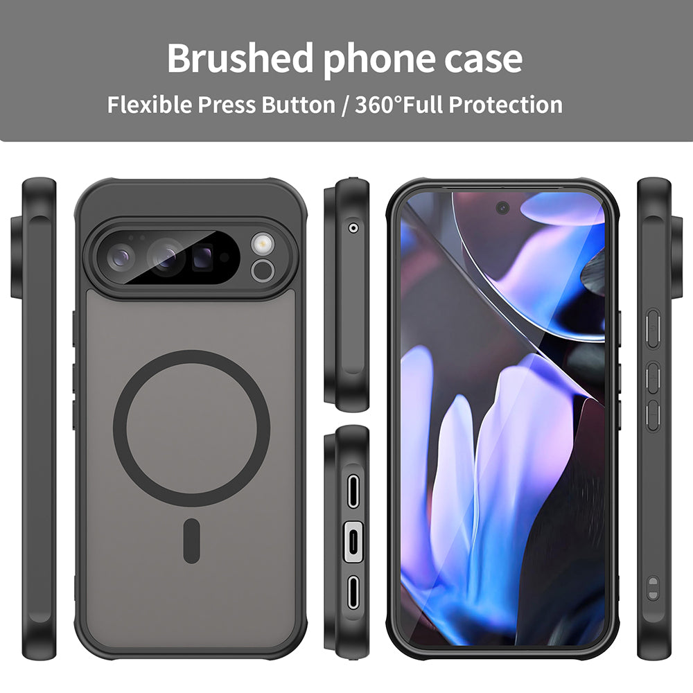 MagSafe Case for Google Pixel 11 Pro XL, Techsuit, HaloFrost II, Black