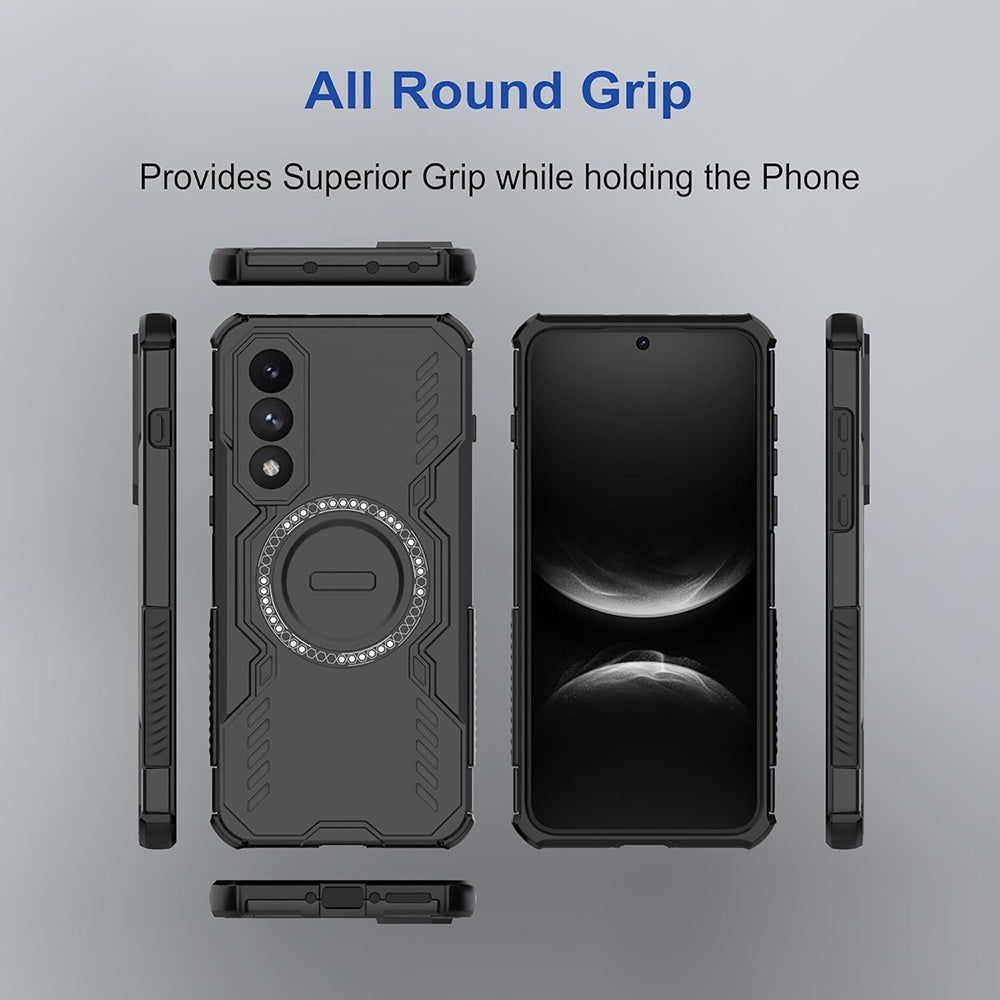MagSafe Case for Honor 600 Pro, Techsuit, ArmorMag, Blue