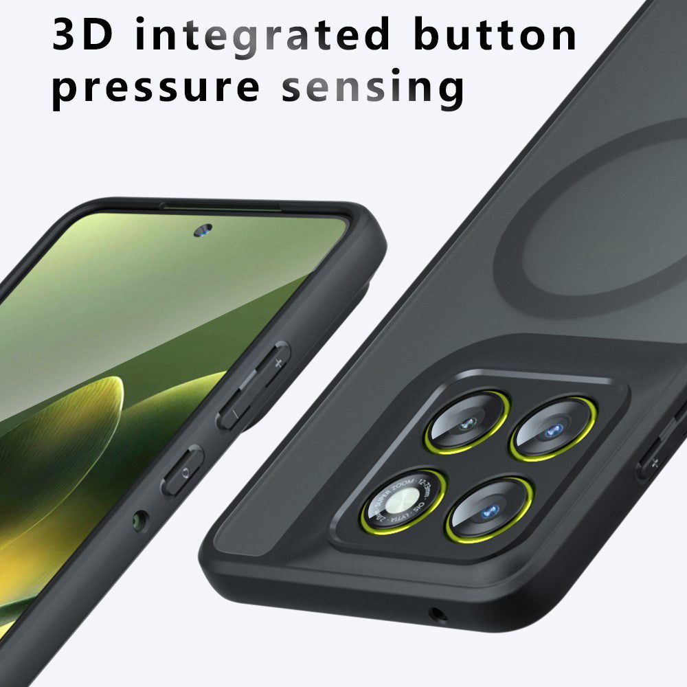 MagSafe Case for Motorola Edge 70, Techsuit, PureFrost, Satin Black