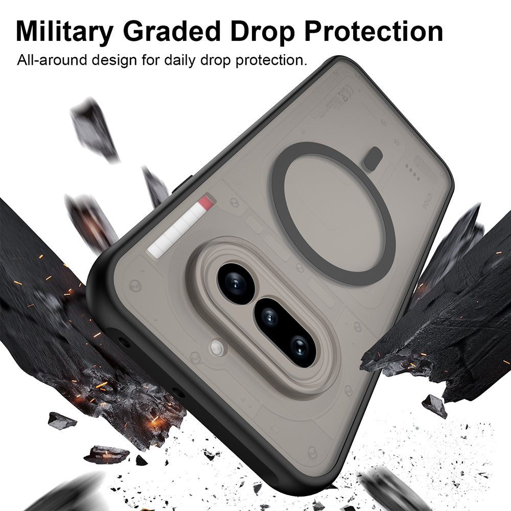MagSafe Case for Nothing Phone (4a) Pro, Techsuit, HaloFrost II, Black