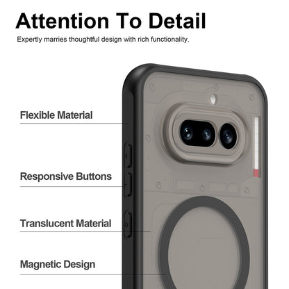MagSafe Case for Nothing Phone (4a) Pro, Techsuit, HaloFrost II, Black