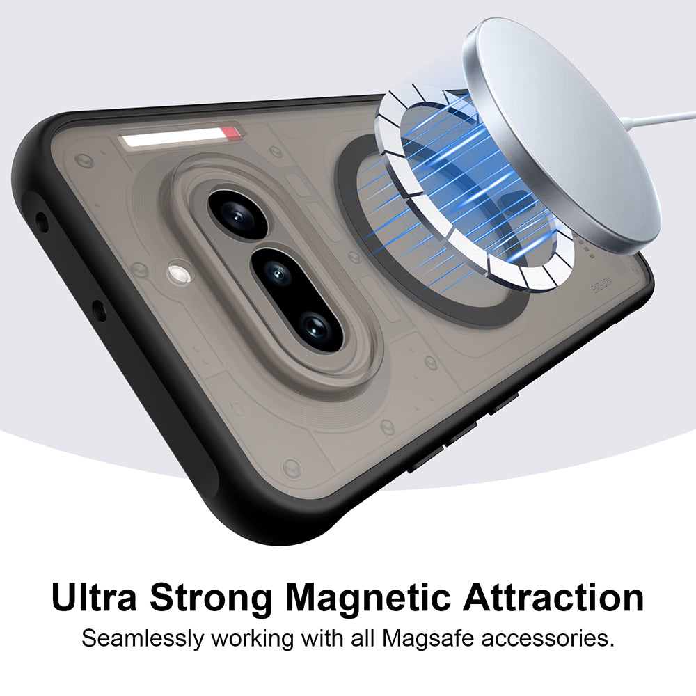 MagSafe Case for Nothing Phone (4a), Techsuit, HaloFrost II, Black