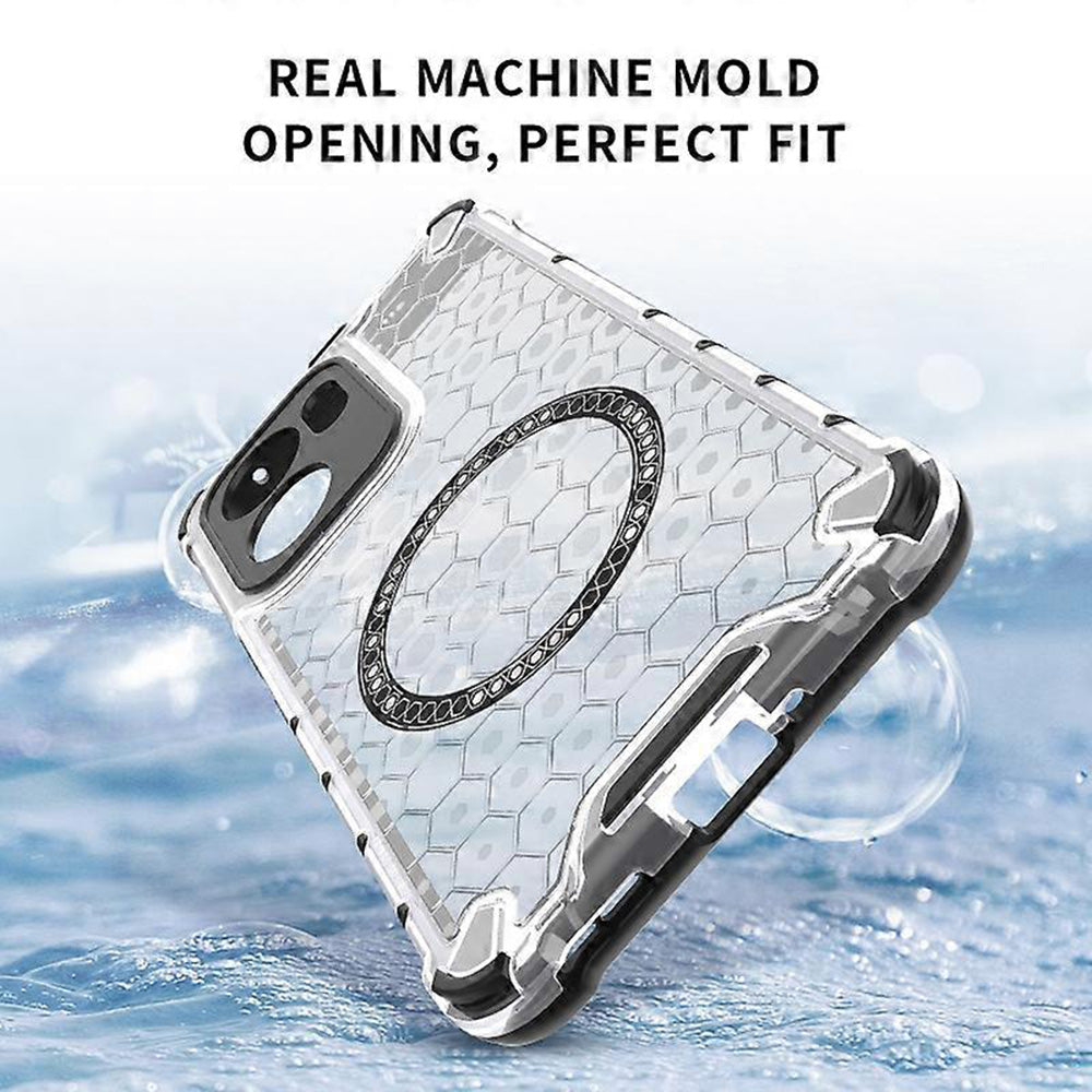 MagSafe Case for Oppo Reno13 FS 5G / Reno13 F 4G / Reno13 F, Techsuit, HoneyComb Shield, White