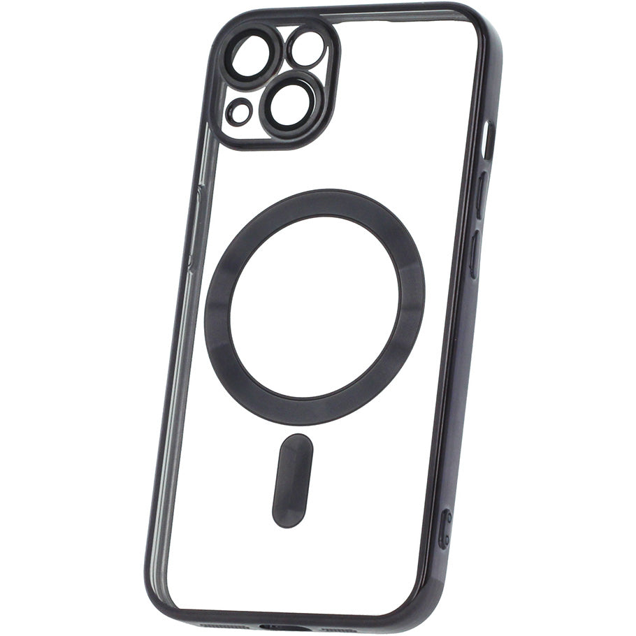 MagSafe Case for Samsung Galaxy A26 A266, OEM, Color Chrome Mag, Black
