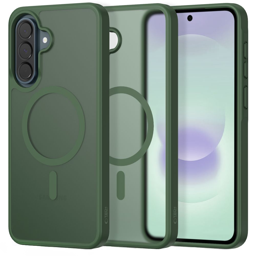 MagSafe Case for Samsung Galaxy A37 5G / A56 A566 / A36 A366, Tech-Protect, Magmat, Matte Green